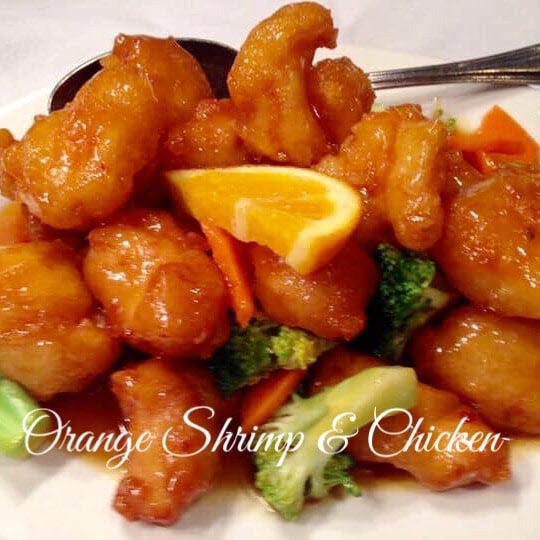 Dragon Wok Restaurant Fine orange Shrimp & Chicken